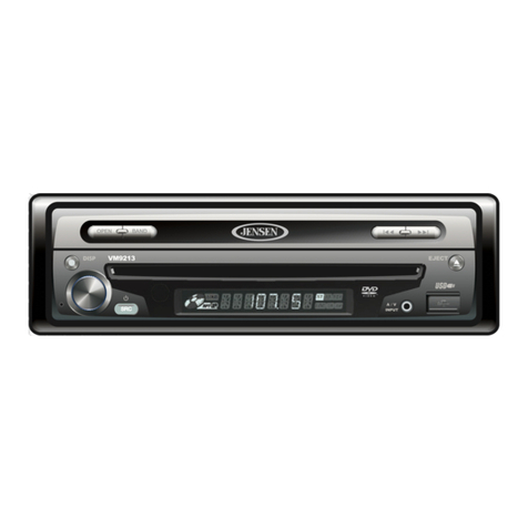 Jensen VM9213 - Touch Screen MultiMedia Receiver User manual