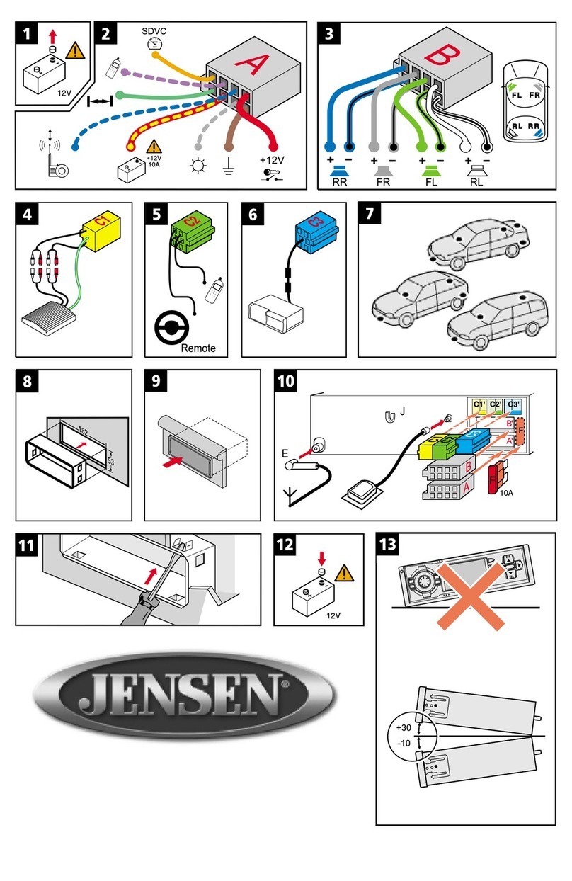 Jensen MS4200RS - Navigation System With CD Player User manual
