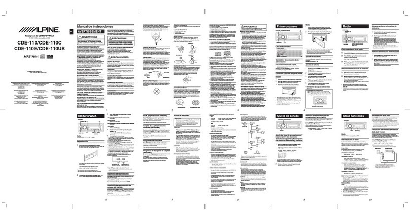Alpine CDE-110 Setup guide