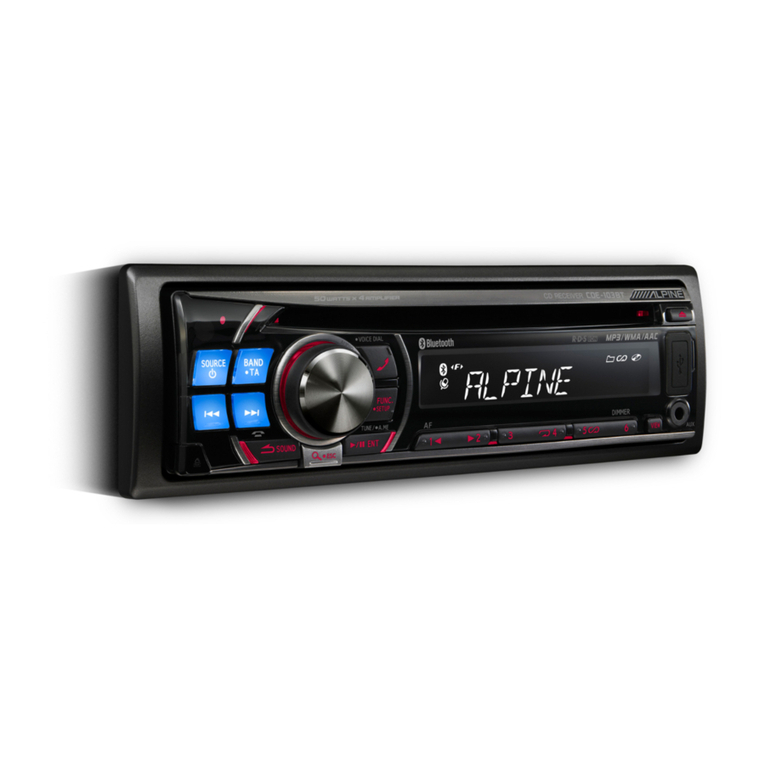Alpine CDE-103BT Instruction Manual
