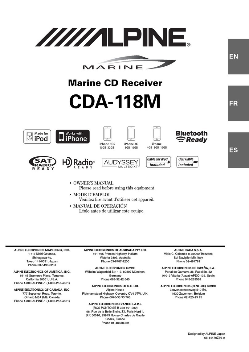 Alpine CDA-118M User manual