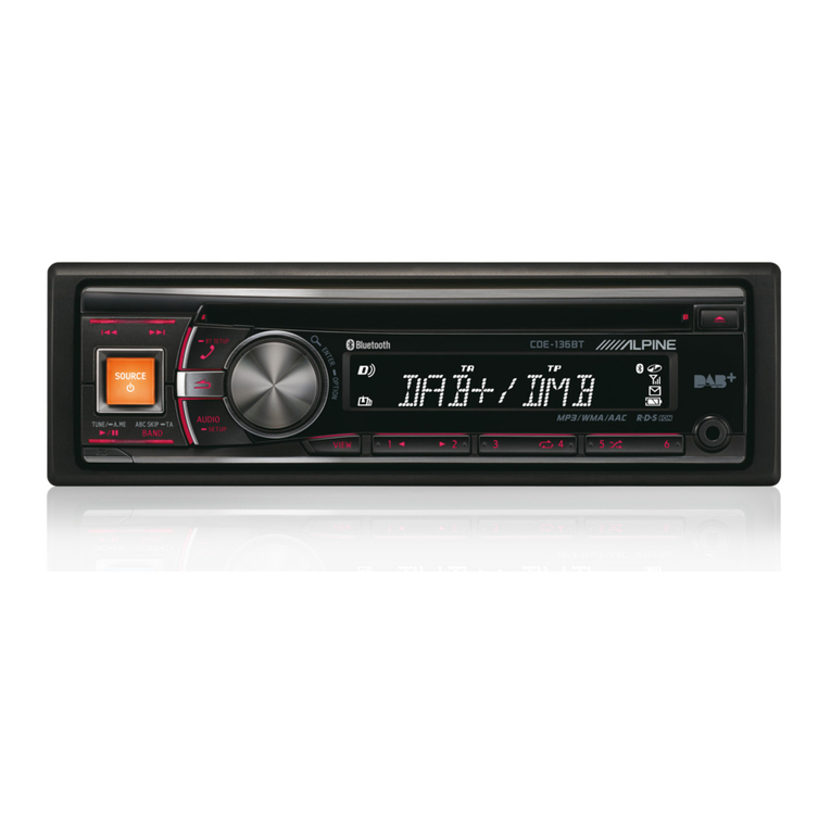 Alpine CDE-136BT User manual