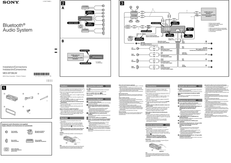 Sony MEX-BT39UW Product guide