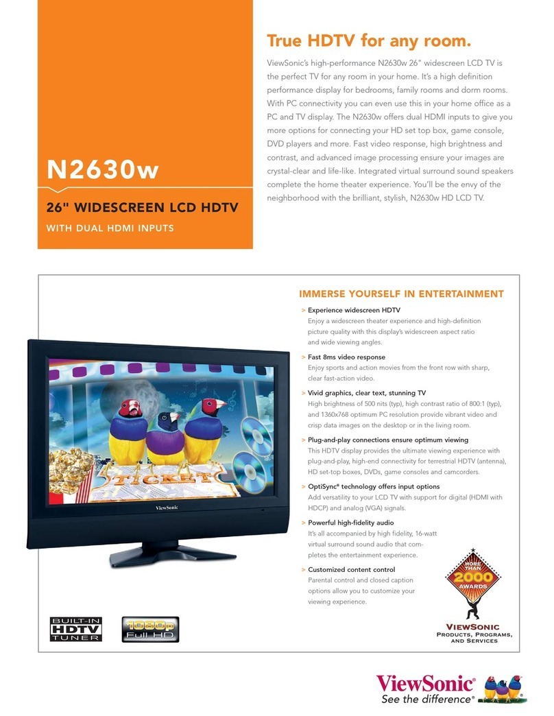 ViewSonic N2630w User manual