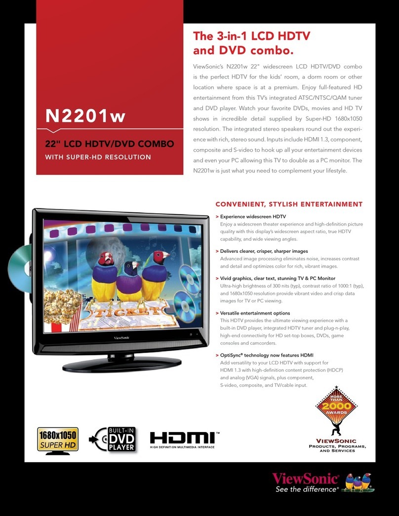 ViewSonic N2201w - 22" LCD TV User manual