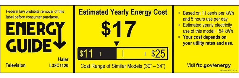 Haier L32C1120 Energy guide
