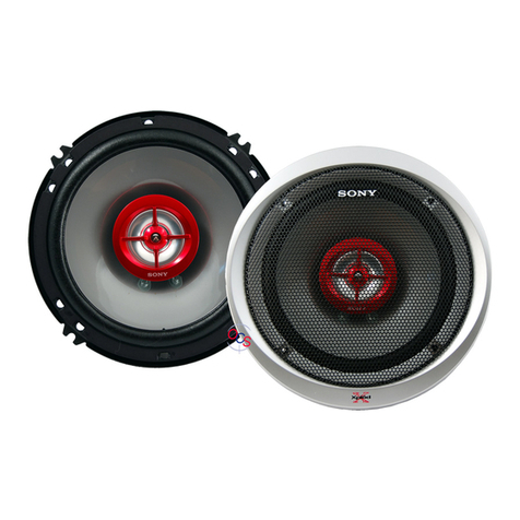 Sony CXS-GT2216F - Car Stereo System Installation/connections Sony CXS-GT2216F - Car Stereo System Installation/connections