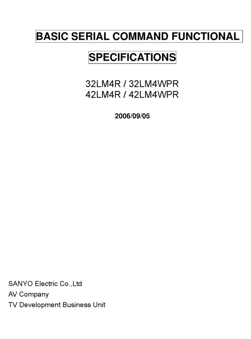 Sanyo CE42LM4N-NA - CE - 42" LCD Flat Panel... User manual