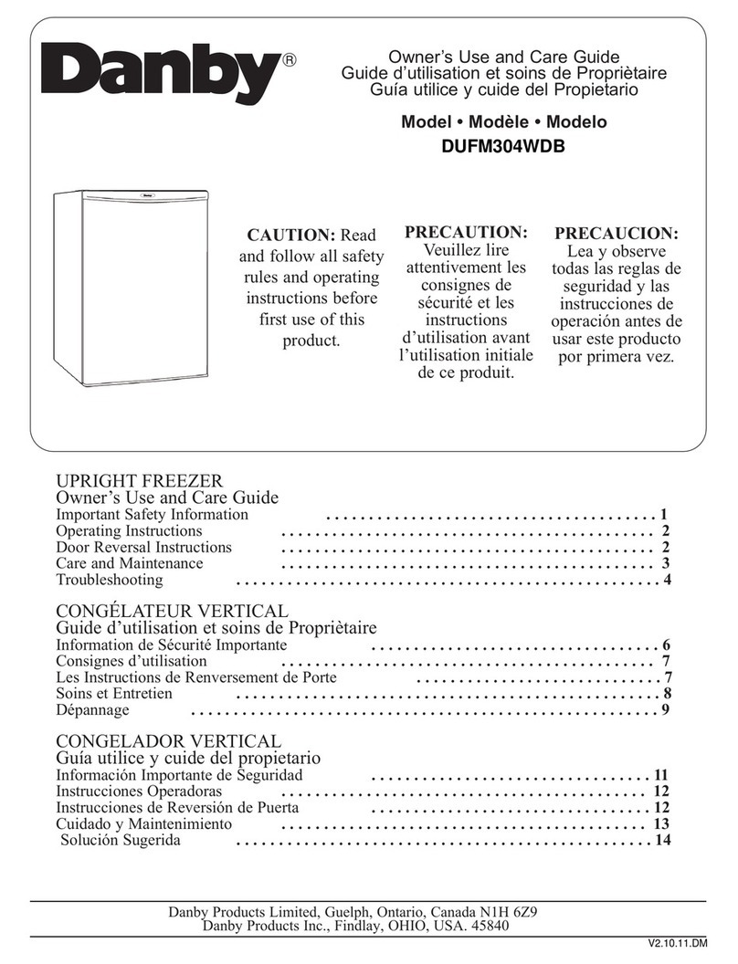 Danby DUFM304WDB Owner's use and care guide