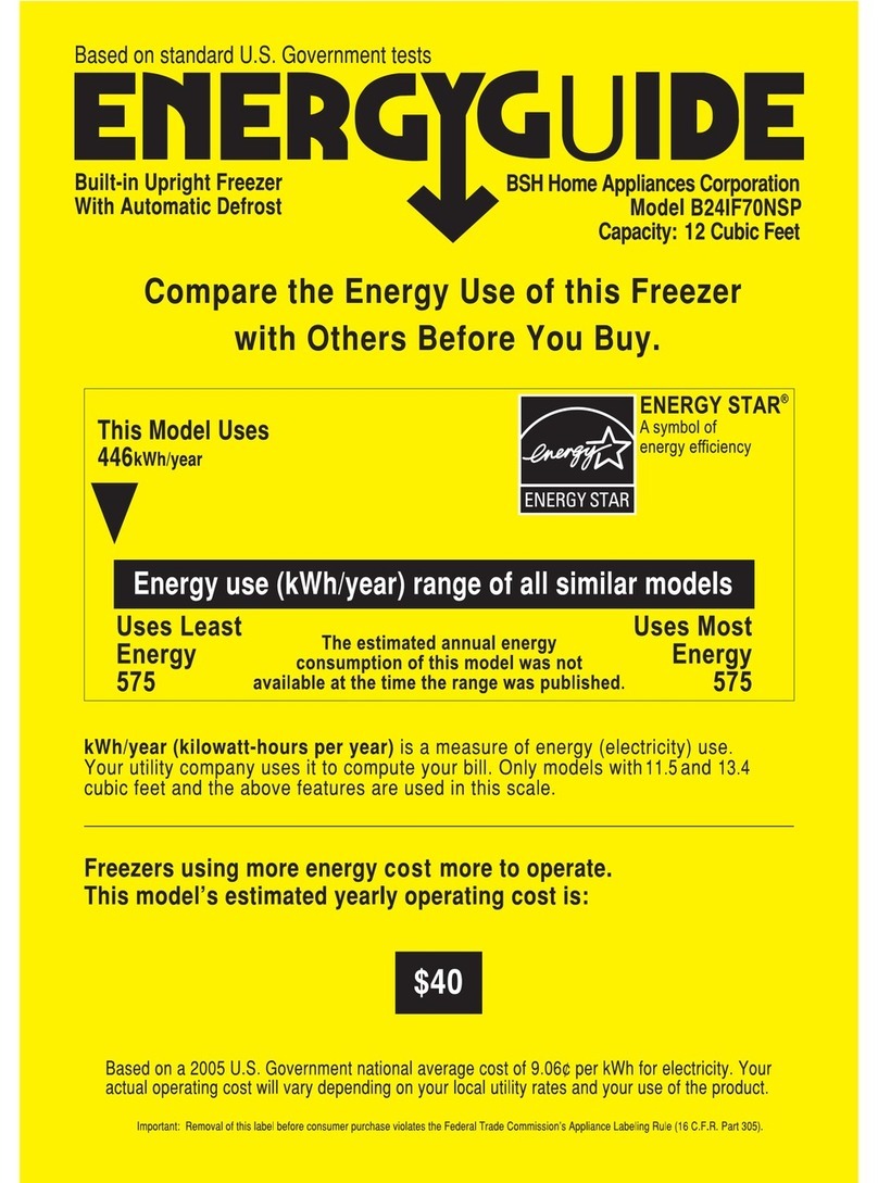 Bosch B24IF70NSP - Integra Series - 24in Built-in Fully Flush Freezer... Assembly instructions
