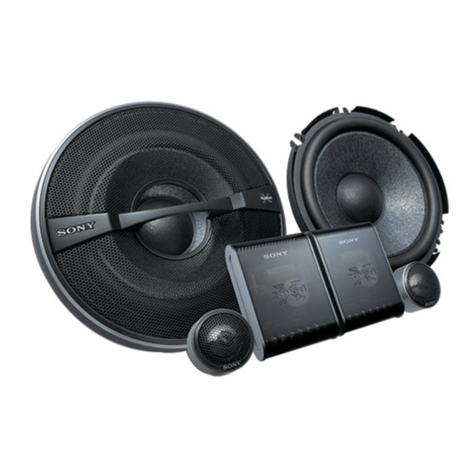 Sony XS-GTR1720 - 2 -way Speaker Installation/connections