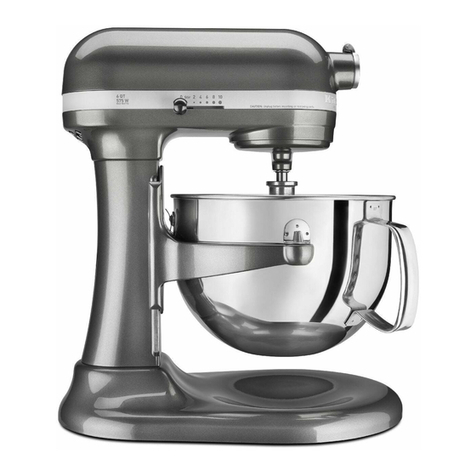 KitchenAid KP26M1X - Professional 600 Series Stand Mixer 575... User manual