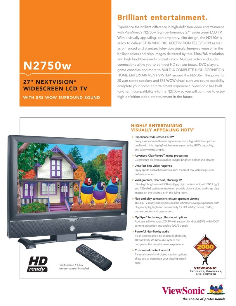 ViewSonic NextVision N2750w User manual