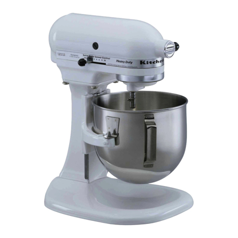 KitchenAid K5SSWH - Heavy Duty Series Stand Mixer Quick guide