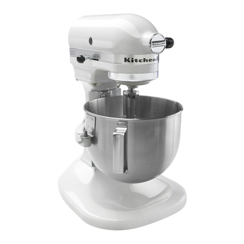 KitchenAid K4SSWH - 4.5-qt. Bowl-Lift Stand Mixer Quick guide