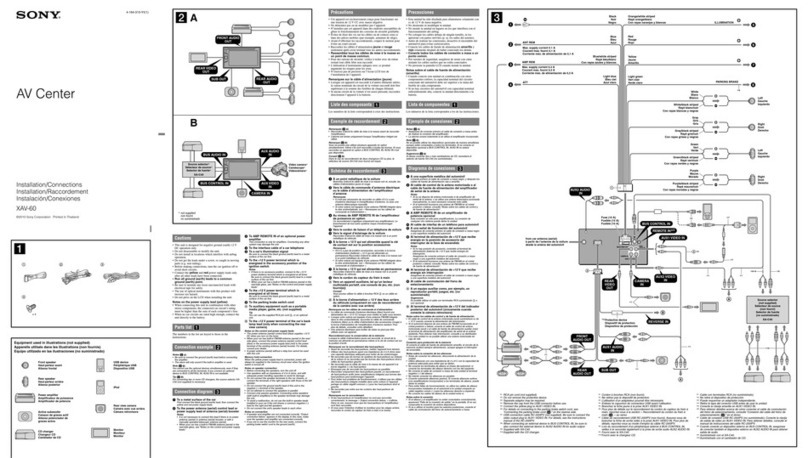Sony XAV-60 - 6.1 Inch Avc Product guide