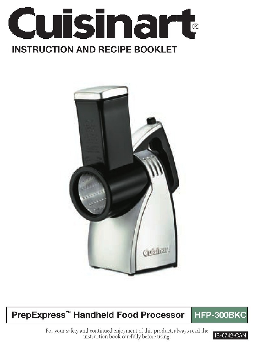 Cuisinart HFP-300BK - PrepExpress Handheld Food... Service manual