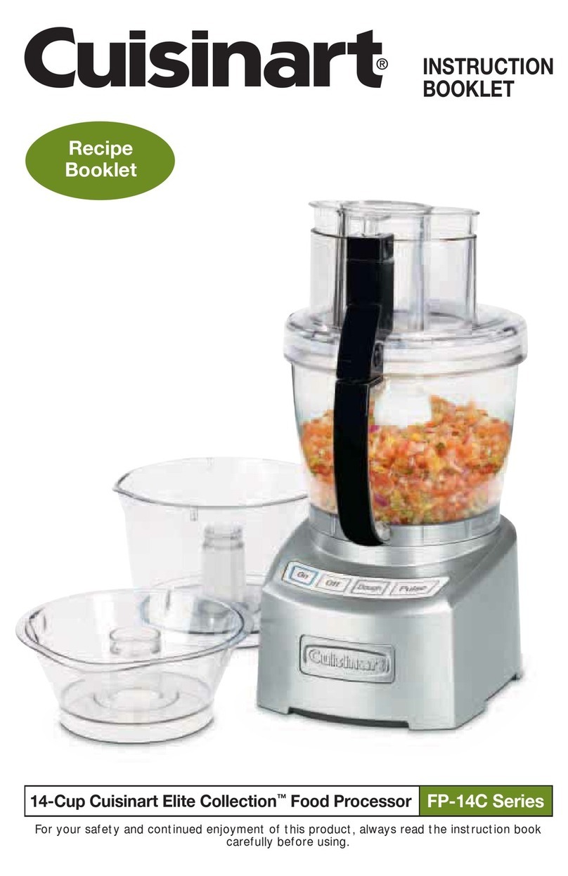 Cuisinart FP-14BK - Elite Food Processor User manual