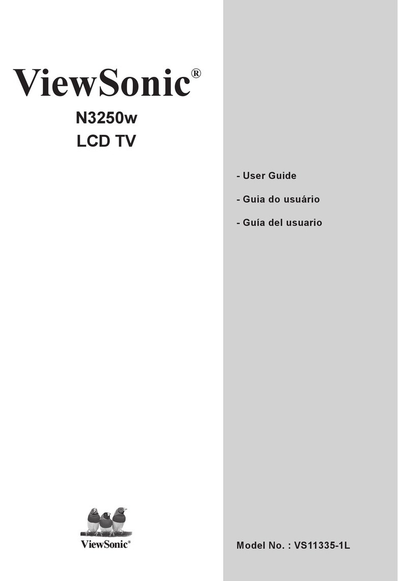 ViewSonic N3250W - NextVision - 32" LCD TV User manual