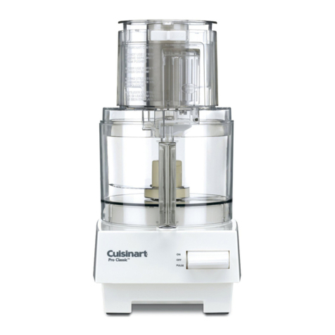 Cuisinart DLC-10C - Classic Original Food Processor User manual