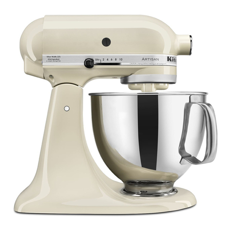 KitchenAid KSM150PSAC - Artisan Series Mixer User manual KitchenAid KSM150PSAC - Artisan Series Mixer User manual