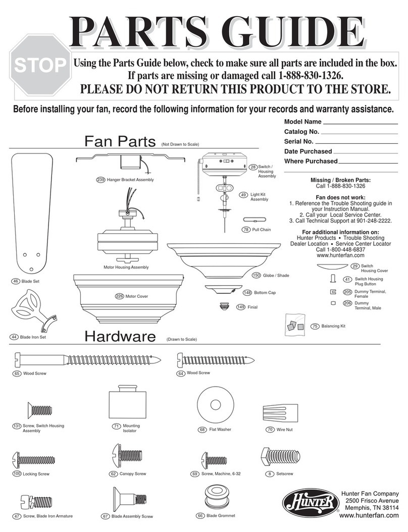 Hunter 20772 Manual