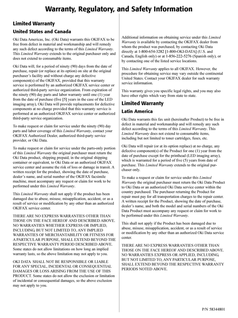 Oki OF5650 User manual Oki OF5650 User manual