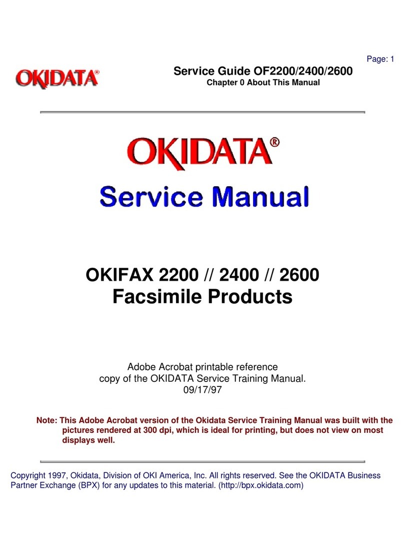 OKIDATA OF2600 Service manual