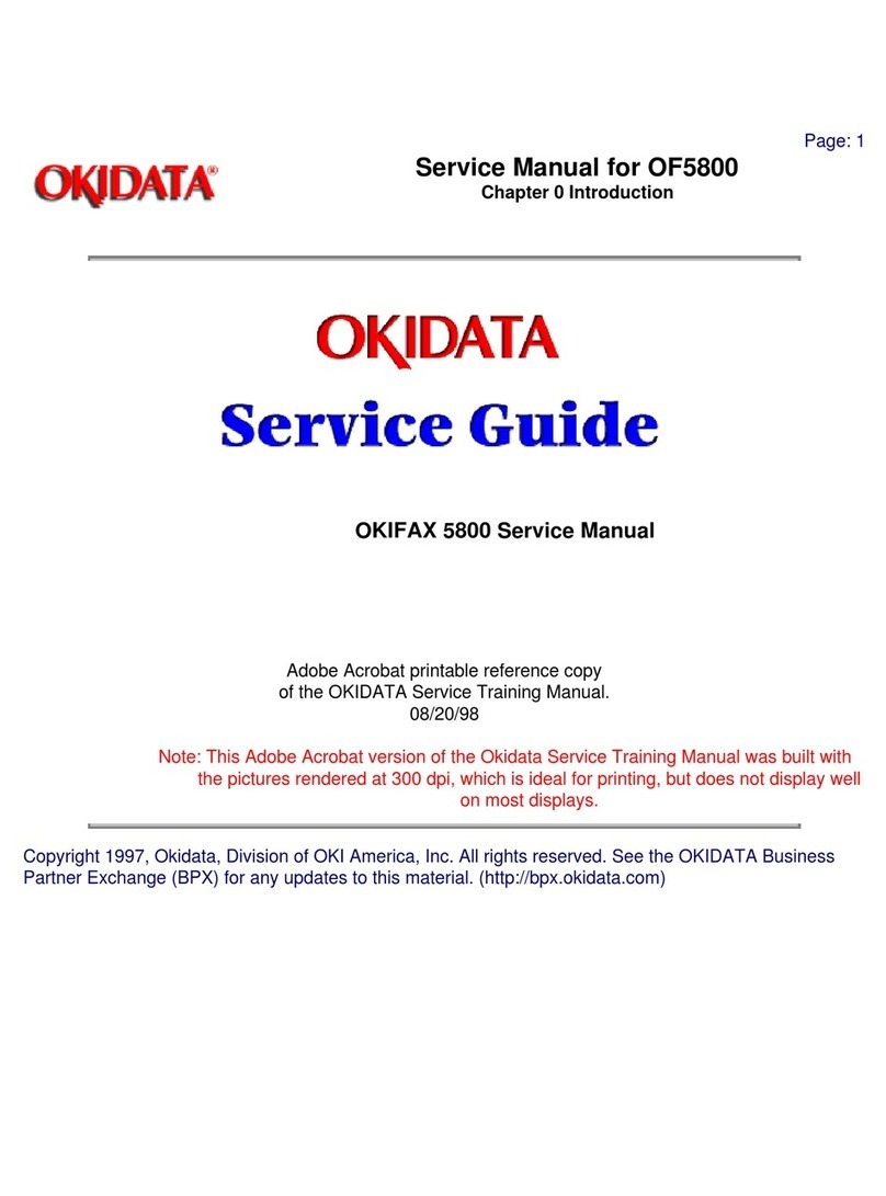 Oki OF5800 Service guide