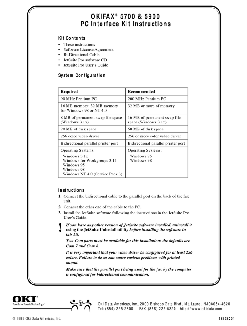Oki OF5700 Software guide