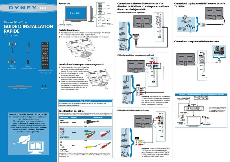 Dynex DX-32L200A12 Installation and operation manual
