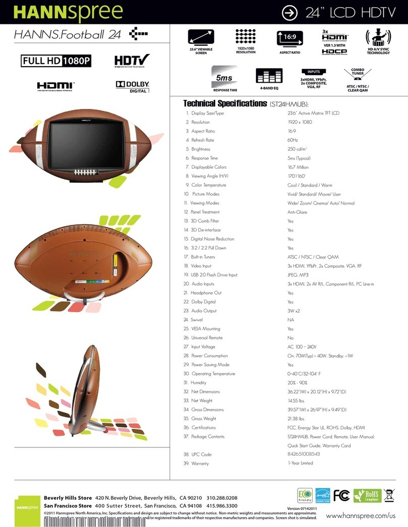 HANNspree ST24HMUB User manual