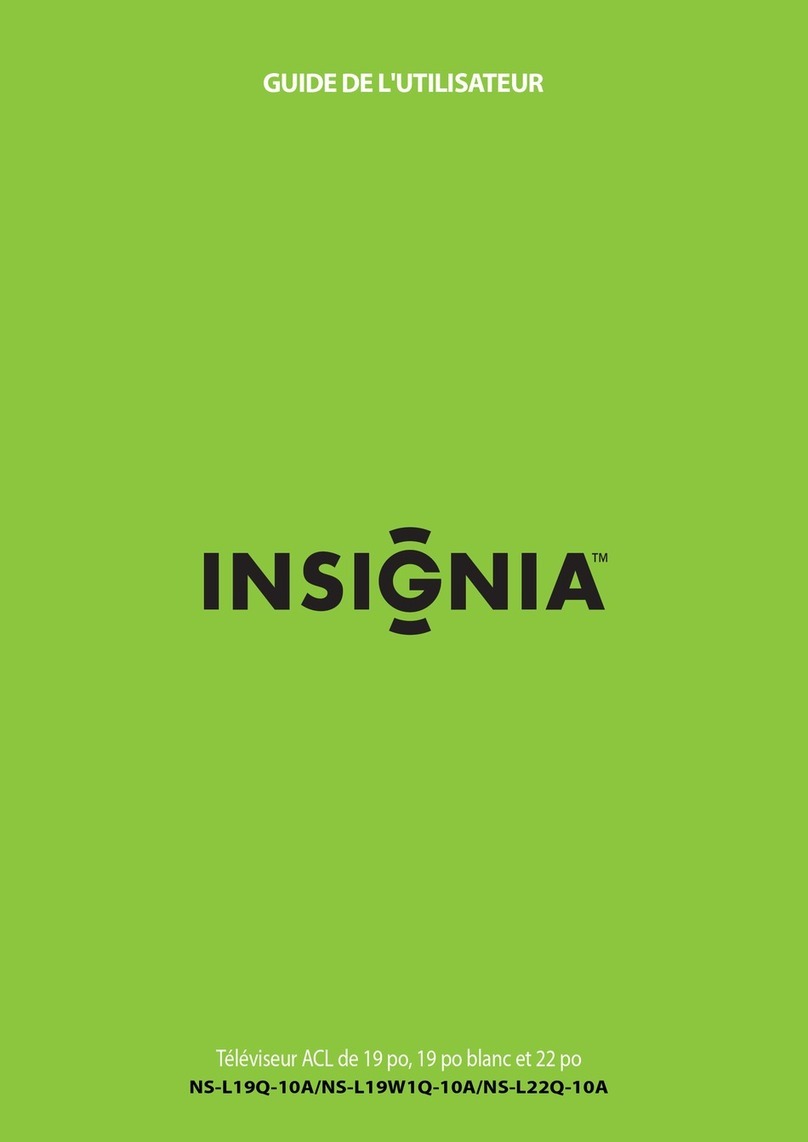 Insignia NS-L19Q-10A - 19" LCD TV Quick start guide