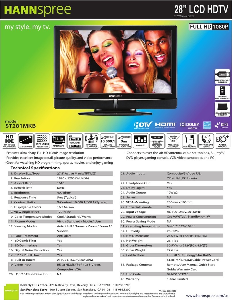 HANNspree ST281MKB User manual