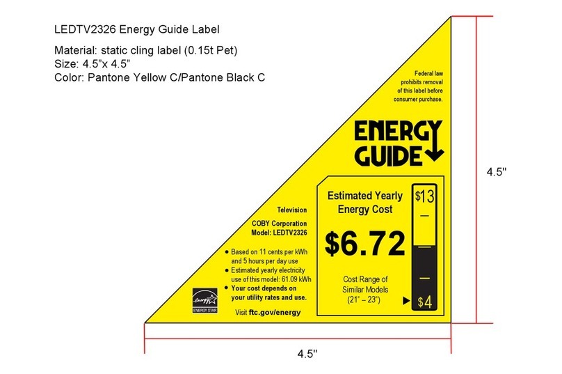 Coby LEDTV2326 Assembly instructions
