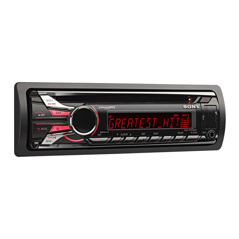 Sony CDX-GT565UP Installation/connections