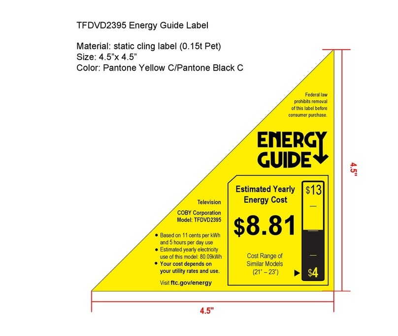 Coby TFDVD2395 Assembly instructions