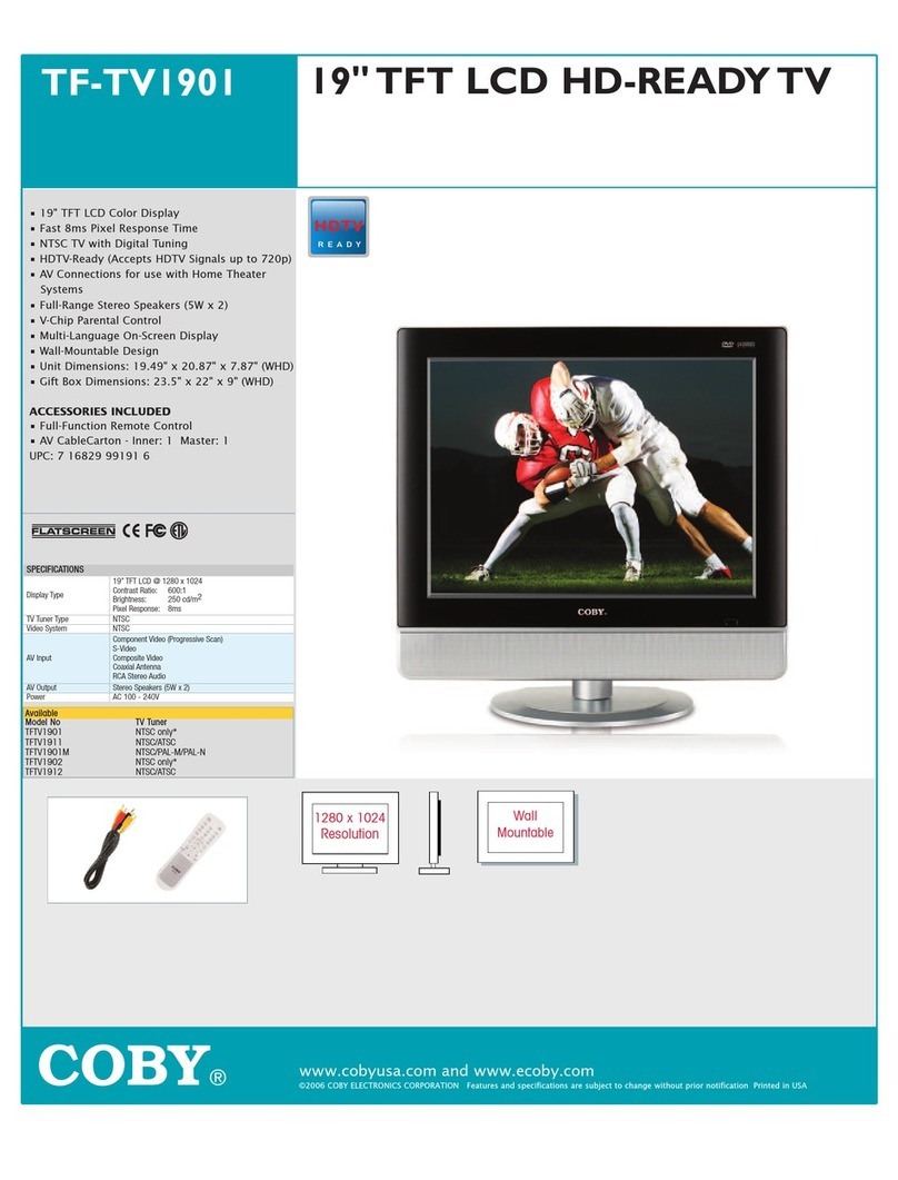 Coby TF-TV1901 User manual