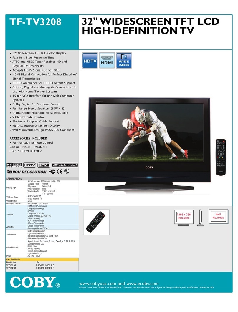 Coby TF-TV3208 User manual