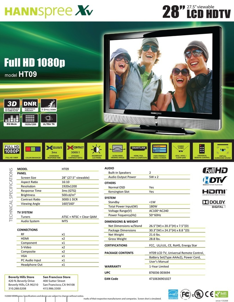 HANNspree HT09 User manual