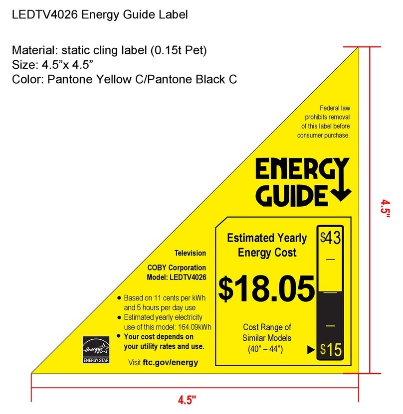 Coby LEDTV4026 Assembly instructions