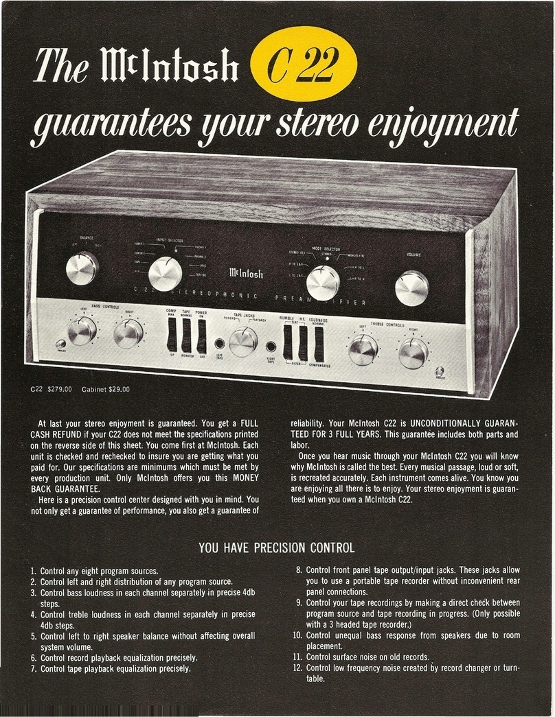 McIntosh C22 brochure