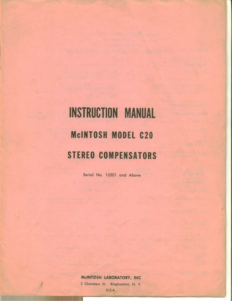 McIntosh C20 - User manual