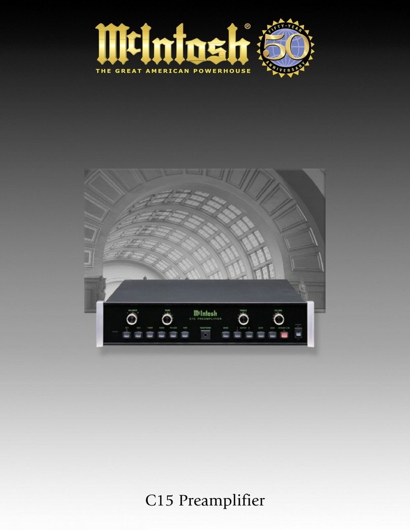 McIntosh C15 Specifications