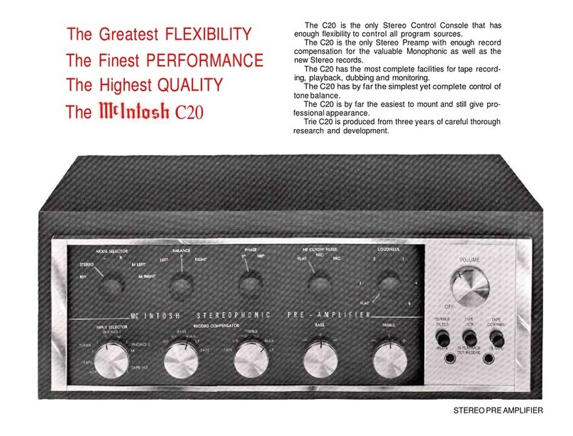 McIntosh C20 - User manual