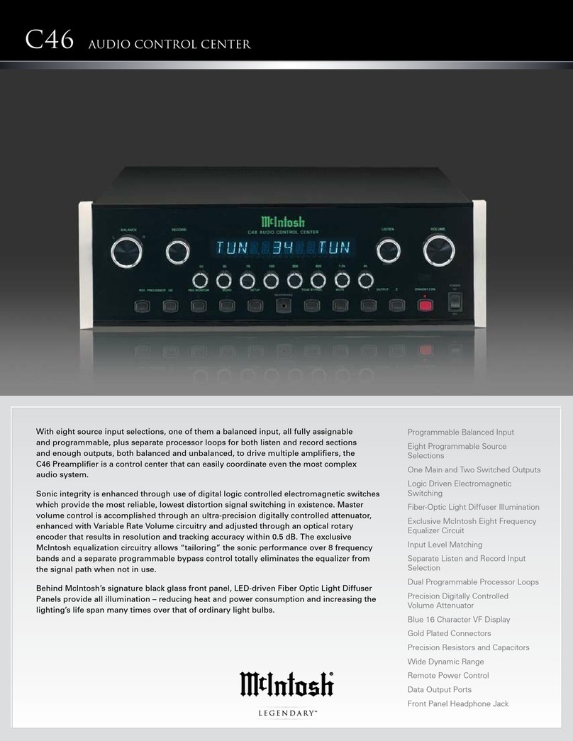 McIntosh C46 User manual