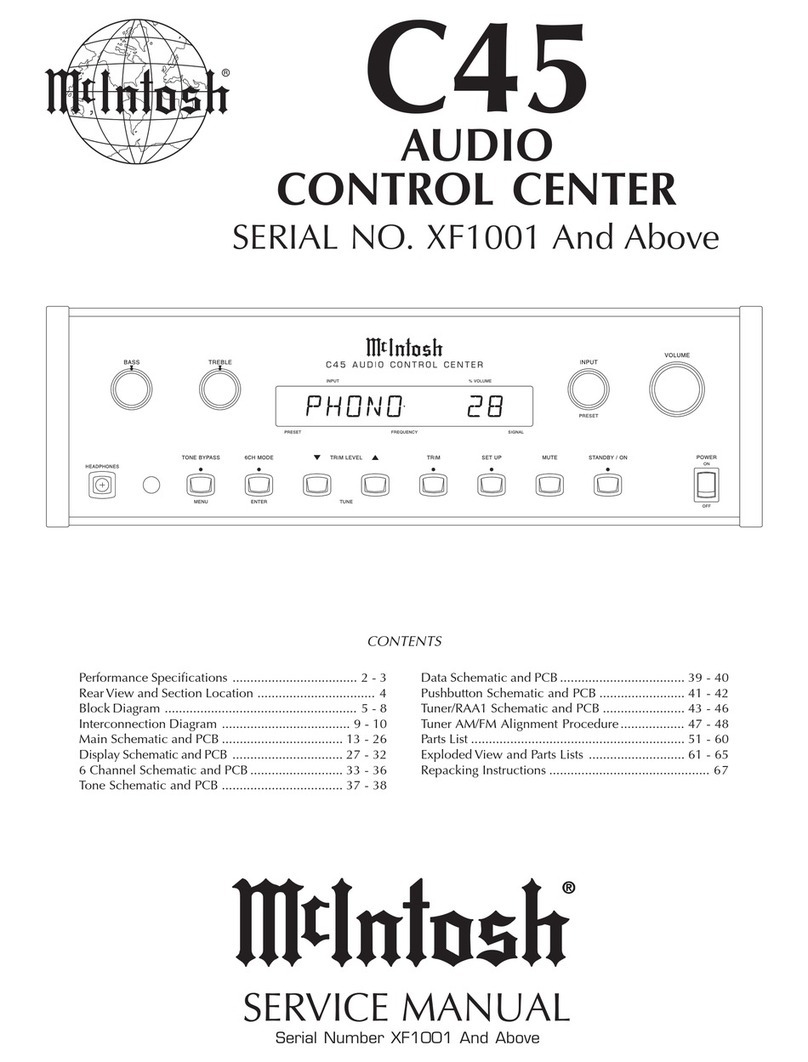 McIntosh C45 Service manual