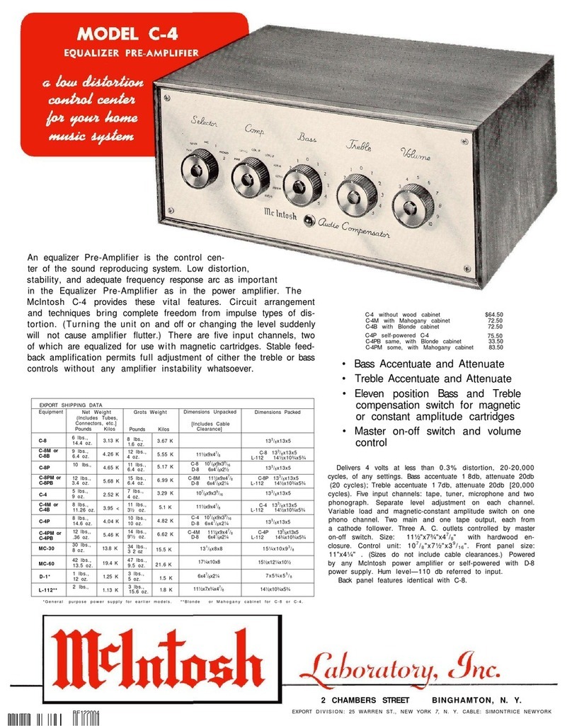 McIntosh C4 - User manual