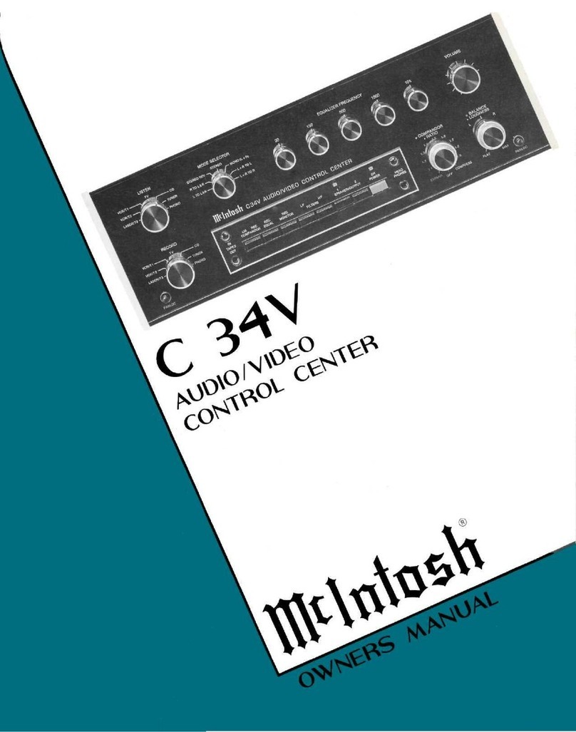 McIntosh C34V User manual