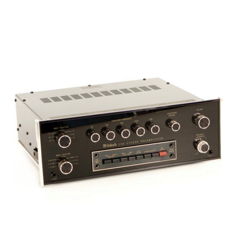 McIntosh C30 User manual